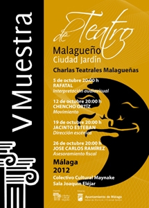 CHARLAS DE TEATRO MALAGUEÑO 2012 